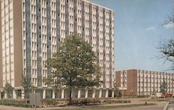 Townsend Hall and Wardall Hall University of Illinois Postcard