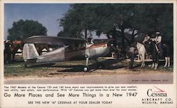 Cessna 120 and 140,, Flying L Ranch Postcard