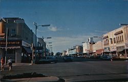 Main Street in McPherson, Kansas Postcard