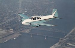1960 Beechcraft Model H50 Twin-Bonanza Postcard