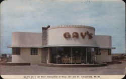 Gay's Cafe Postcard