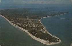 Aerial View of Sanibel Island Florida Postcard Postcard Postcard