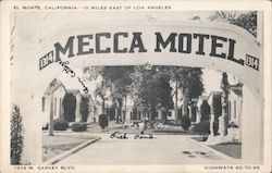 The Mecca Motel El Monte, CA Postcard Postcard Postcard