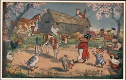The Farmyard Circus by Molly Brett Postcard