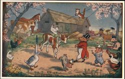 The Farmyard Circus by Molly Brett Postcard