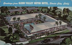 Glenn Valley Motor Hotel Studio City, CA Postcard Postcard Postcard