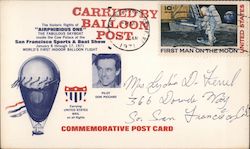 The historic flights of Airphibious One, the Fabulous Skyboat inside the Cow Palate at the San Fran Sports & Boat Show Postcard