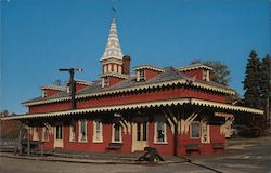 Wolfeborough Station, Wolfeborough Railroad Postcard