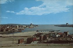 View of the Harbor from the Lookout on Fort Howe Saint John, NB Canada New Brunswick Postcard Postcard Postcard