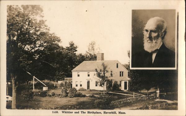 John Greenleaf Whittier and Birthplace Haverhill Massachusetts