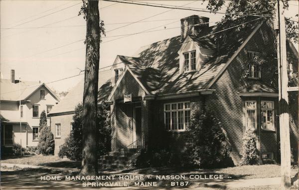 Home Management House Nasson College Springvale Maine