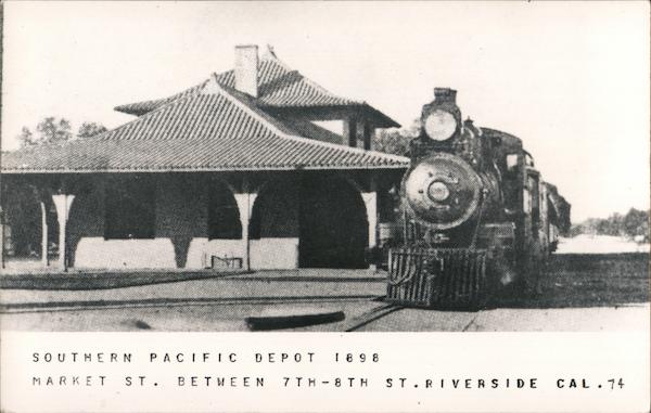 Southern Pacific Depot 1898 Market St. between 7th-8th St. Riverside California