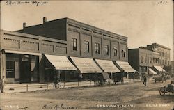 Post Office, Barber Shop, Billiards, Hoffman's Drugs Sandusky, MI Pesha Photo Postcard Postcard Postcard