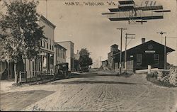 Main St. Woodland, WI Postcard Postcard Postcard
