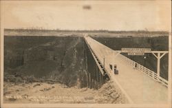 Twin Falls-Jerome Toll Bridge over Snake River Canyon Postcard