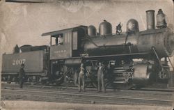 Chicago & Northwestern Steam Locomotive #2007 Belvidere, IL Postcard Postcard Postcard