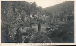 Butchart Gardens, Tod Inlet, Vancouver Island Brentwood Bay, BC Canada British Columbia TRIO Postcard Postcard Postcard