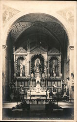 Interior, Church of San Hipólito Mexico City, DF Postcard Postcard Postcard