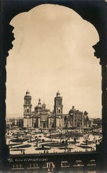 Plaza de Armas and Cathedral Mexico City, DF Postcard Postcard Postcard