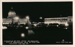 Illumination of Civic Center, San Francisco - N.E.L.A. Convention Postcard