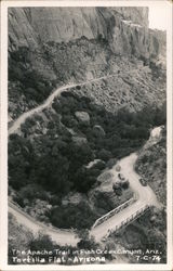 Apache Trail in Fish Creek Canyon Postcard