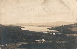 View from Pasture near Mountain View House, Rangeley Lake Postcard