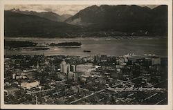 Aerial View of Vancouver, BC Postcard