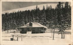 Winter at Berthoud Pass Inn Colorado Postcard Postcard Postcard