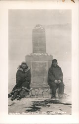 Alaska Natives Pose at the Rogers-Post Memorial Postcard