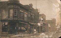 Buildings Street Scene, Probably Illinois Postcard