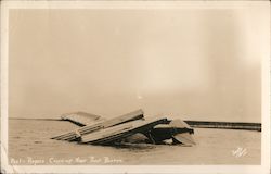 1935 Will Rogers Wiley Post Airplane Crash near Point Barrow Alaska Postcard Postcard Postcard