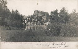 Sylvan Lake and Hotel Custer, SD Postcard Postcard Postcard