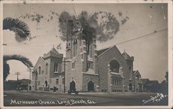 Methodist Church Long Beach, CA Daugherty Photo Postcard Postcard Postcard