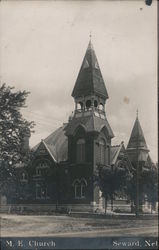 M.E. Church Seward, NE Postcard Postcard Postcard