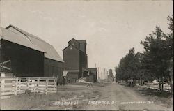 Railroad Street Sherwood, OH Postcard Postcard 