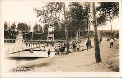 Swimming Beach Postcard