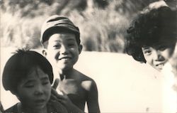 Japanese Kids - Military Base Okinawa Postcard