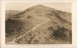 Automobile Road to Summit of Mt Washington Gorham, NH Postcard Postcard Postcard