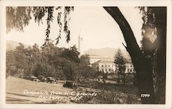 Campanile from University of California Grounds Postcard