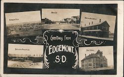 Greetings from Edgemont South Dakota Postcard Postcard Postcard