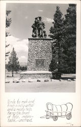 Donner Emigrant Monument Postcard