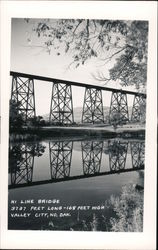 Hi-Line Bridge - 3737 Feet Long, 168 Feet High Valley City, ND Postcard Postcard Postcard