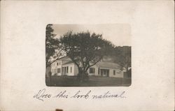 Circa 1911 B&W Photo of Large White House In a Non-Disclosed Location w/Handwritten Caption "Does this look natural" New York Po Postcard