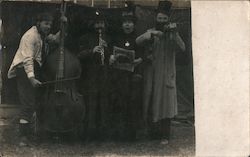 A Quartet of Bass, Violin, Clarinet and Vocalist Postcard