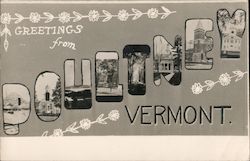 Greetings from Poultney, Vermont Postcard