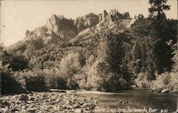 Castle Crags from Sacramento River Postcard
