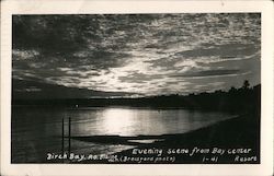 Evening Scene from Bay Center Resort Birch Bay, WA Postcard Postcard Postcard