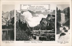 Scenes near Camp Curry Yosemite Valley, CA Yosemite National Park Postcard Postcard Postcard