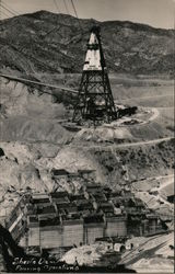 Shasta Dam Pouring Operations Postcard