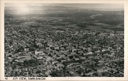 Air View Santa Ana, CA Postcard Postcard Postcard